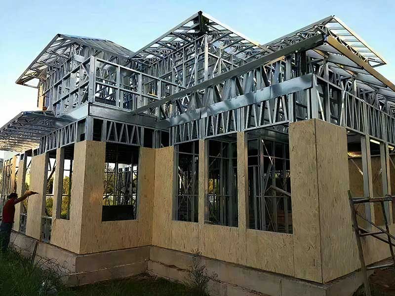 Structural characteristics of light steel keel villas