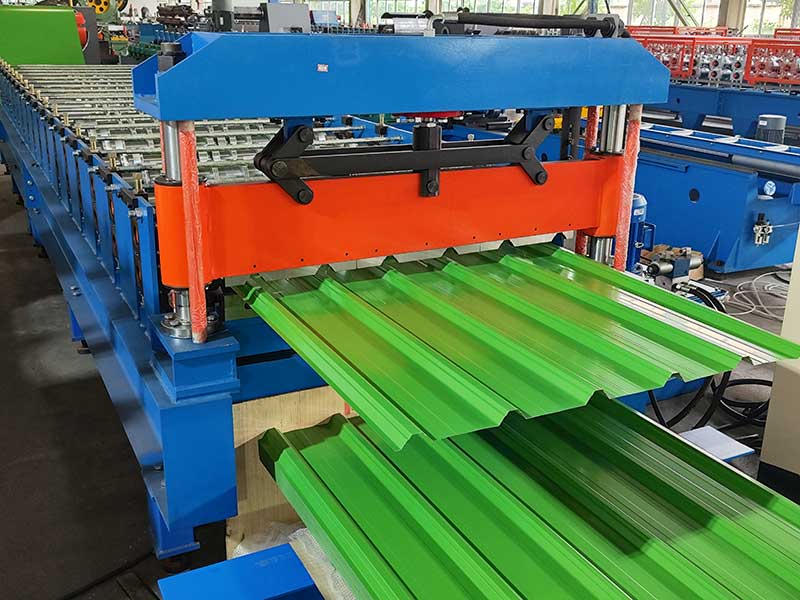 The process of making color-coated steel roofing tiles